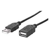 CABLE USB,MANHATTAN,338653, V2.0 EXT. TIPO A 1.8M NEGRO CABLE USB,MANHATTAN,338653, V2.0 EXT. TIPO A 1.8M NEGRO